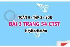 Bài 3 trang 54 Toán 8 Tập 2 Chân trời sáng tạo